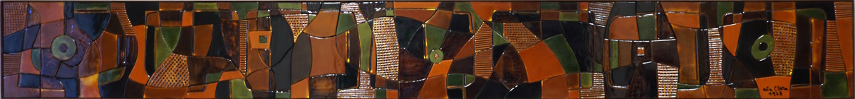 Títol: Mural abstracta. Autor: Ferran Vilà-Clara