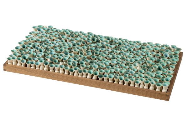 Planeta turquesa, 2007. Gres. 83 x 47 cm.