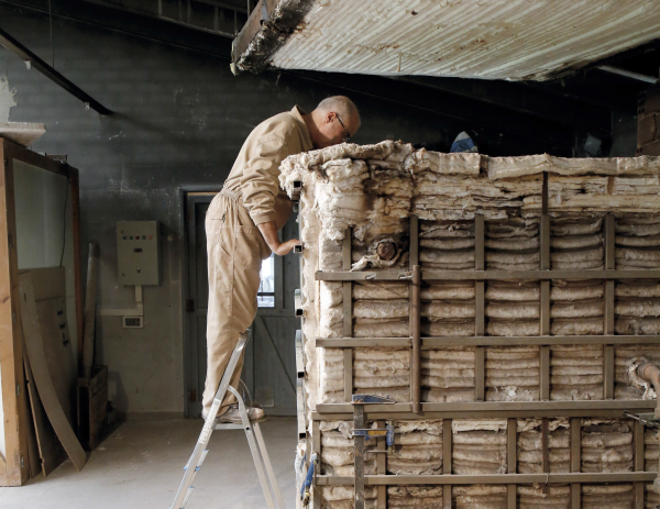 Treballs al taller. Riudaura, 2004.