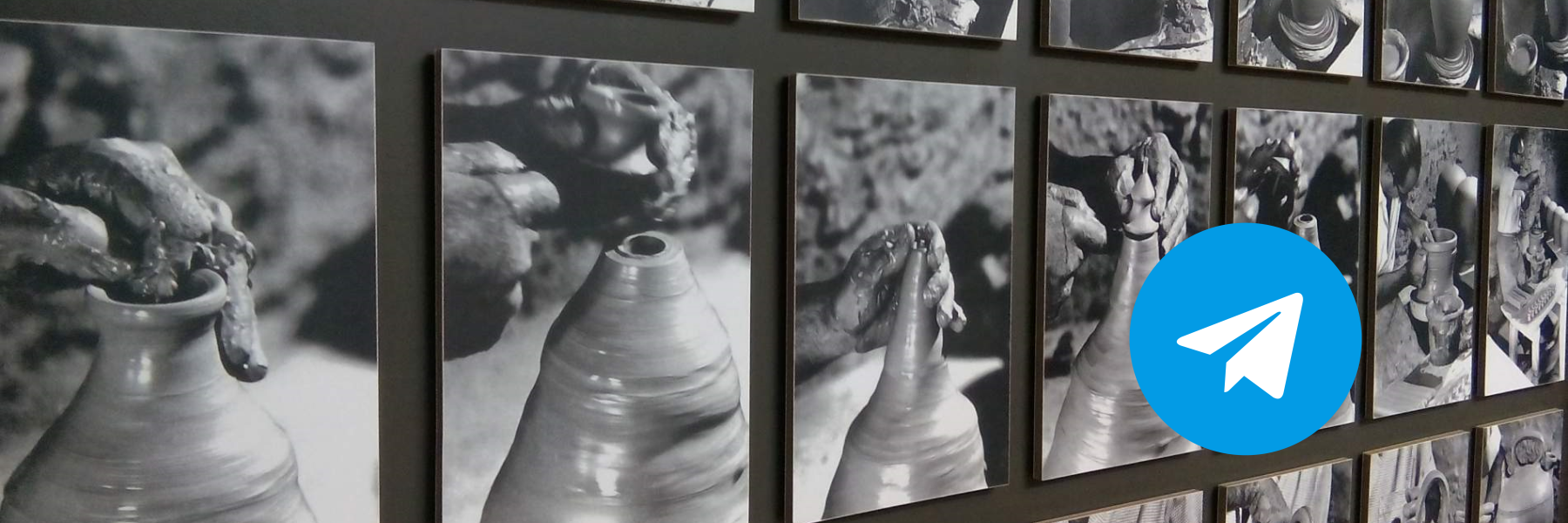 Imatge promocional amb el logo de telegram