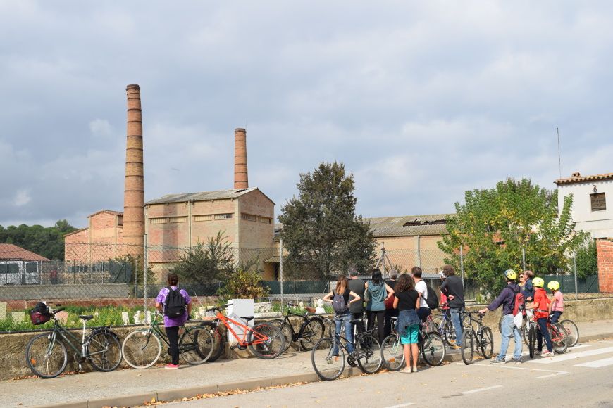 Bicicletada per les xemeneies de la Bisbal durant les Jornades Europees de Patrimoni 2018