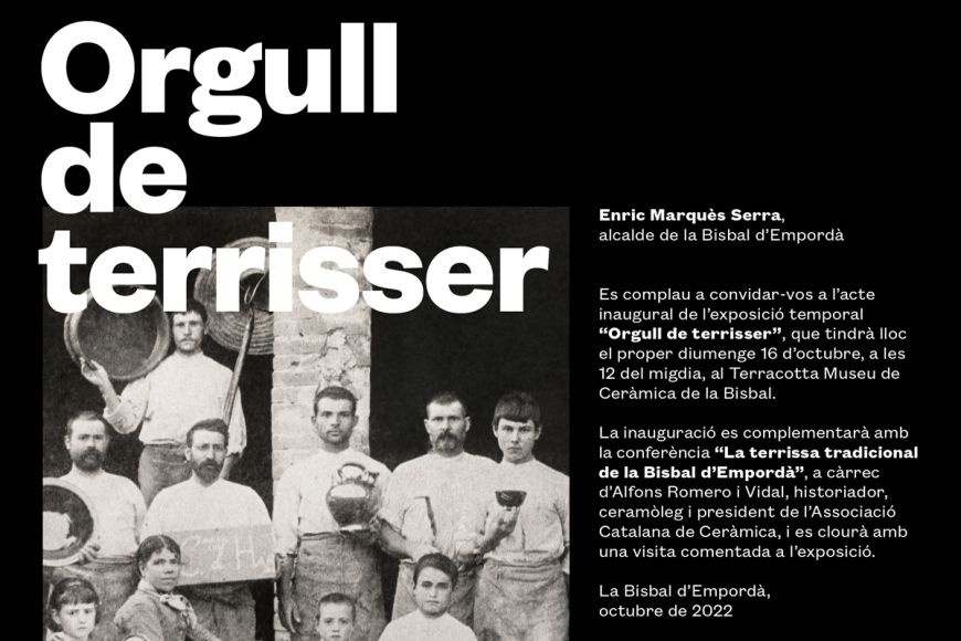 Invitació 'Orgull de terrisser' Invitació 'Orgull de terrisser'