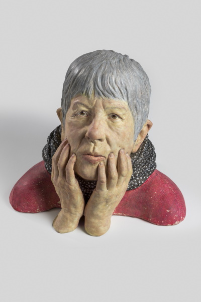 ANNA (2015). Tierra cocida policromada (temple de huevo). Colección particular. | © Jordi Geli